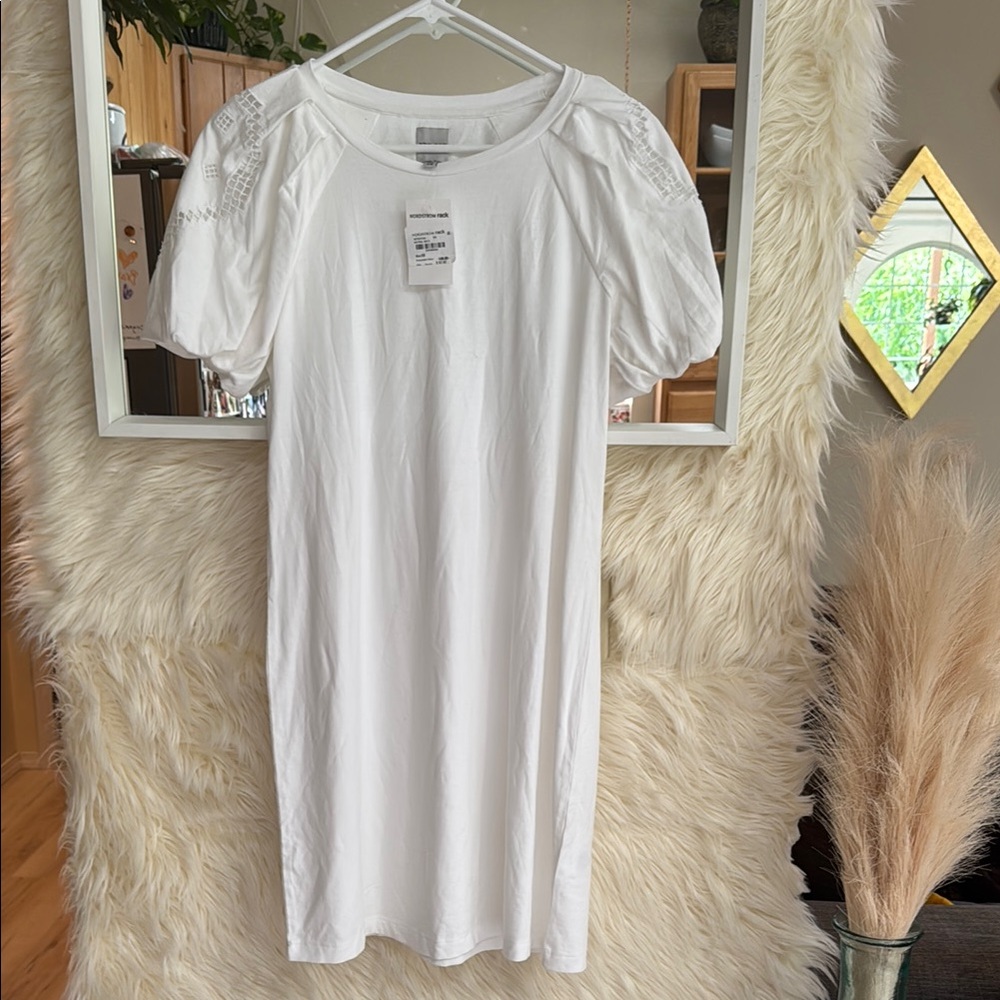 NIC+ZOE Classic White Cotton Dress - Picture 2 of 4